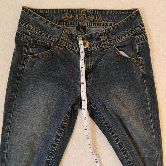 Y2K Arizona Low-rise Bootcut Denim Jeans Hip-huggers City Western Size 9 - Picture 9 of 13